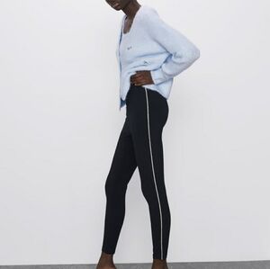 Zara Leggings with side appliqués
